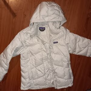 Ws Patagonia Down With It Jacket size XL Birch White